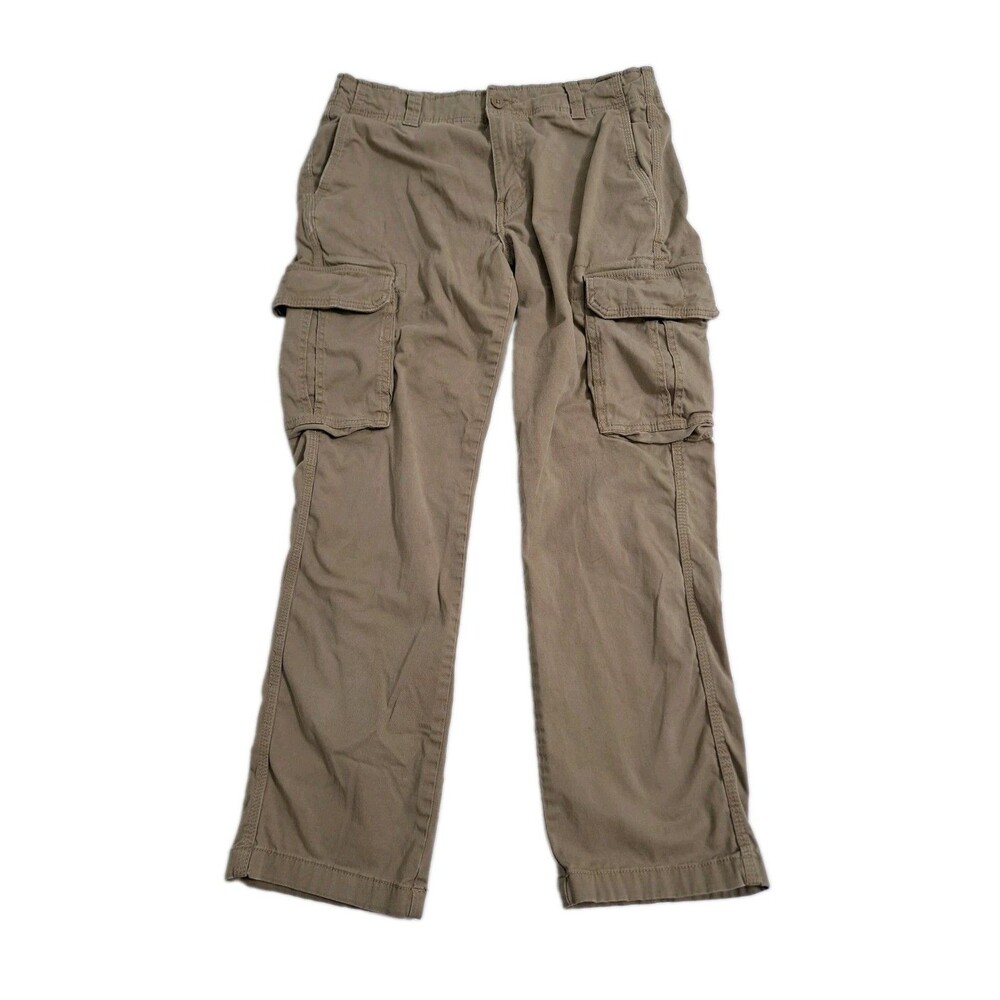 Goodfellow Flex Cargo Pants Men's 30x30 Brown Khaki Utility Trail Hike Work